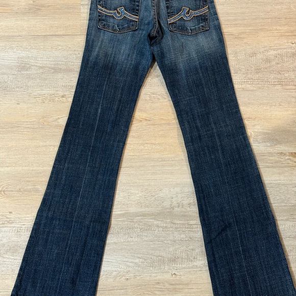Classic Blue Boot Cut Jeans with Embroidered Pockets - Picture 7 of 7
